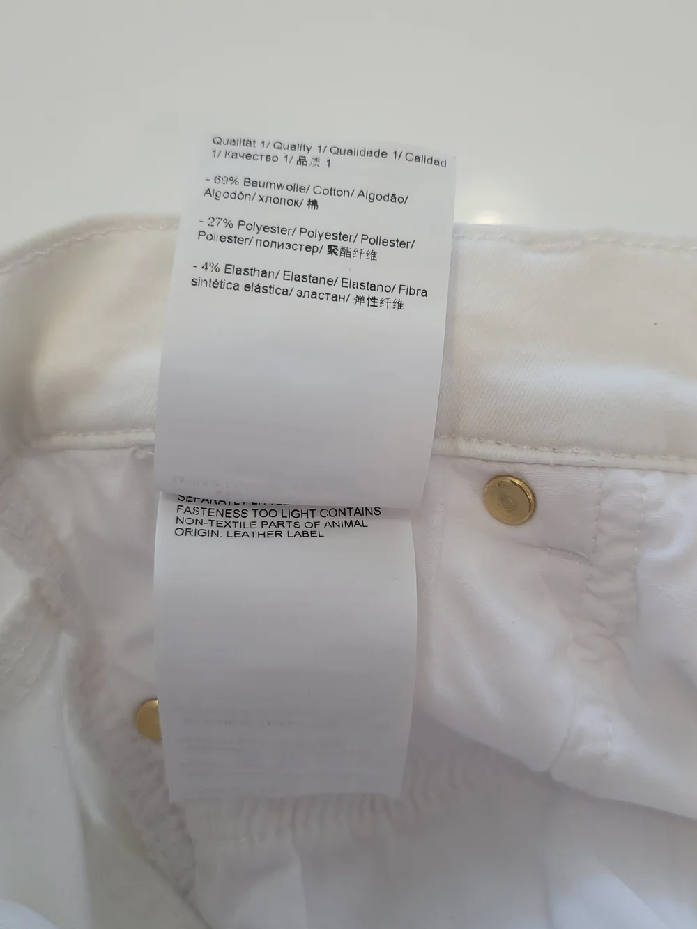 Escada Women's White Slim Jeans Size 32